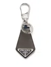 Prada Keyring Charm In Gray