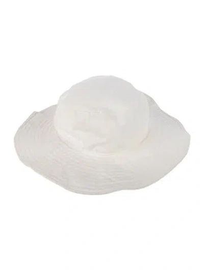 Pre-owned Prada Khaki Drill Hat In White
