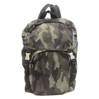 Pre-owned Prada Khaki Nylon Backpack ()