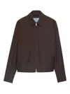 Prada Kid Bomber Jacket In Brown