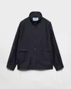 Prada Kid Mohair Jacket In Blue