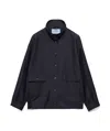 Prada Mohair Wool Jacket In Blue