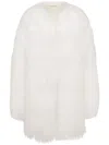 Prada Mid-length Coat In Weiss