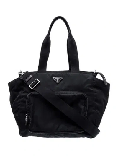 Pre-owned Prada Babies' Kids Diaper Bag In Black