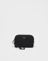 Prada Re-nylon Pouch In Black