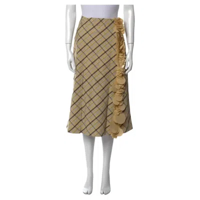 Pre-owned Prada Knee-length Skirt , 2019 In Brown