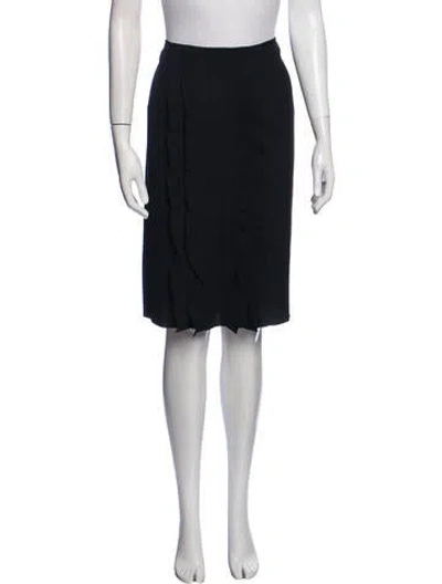 Pre-owned Prada Knee-length Skirt In Black