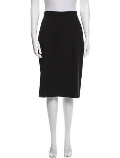 Pre-owned Prada Knee-length Skirt In Black