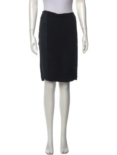 Pre-owned Prada Knee-length Skirt In Black