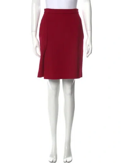 Pre-owned Prada Knee-length Skirt In Red