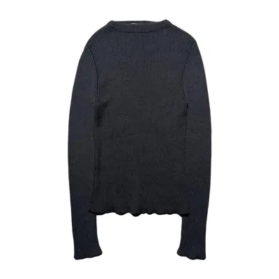 Pre-owned Prada Knit Black Sweater In Grey