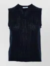 Prada Knit Cashmere Sleeveless V-neck Vest