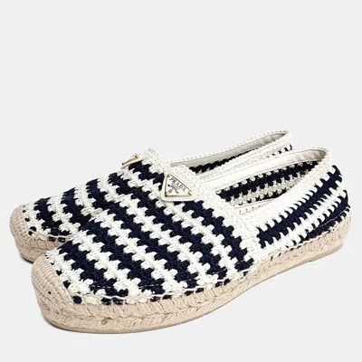 Pre-owned Prada Knit Fabric Multicolor Sneakers
