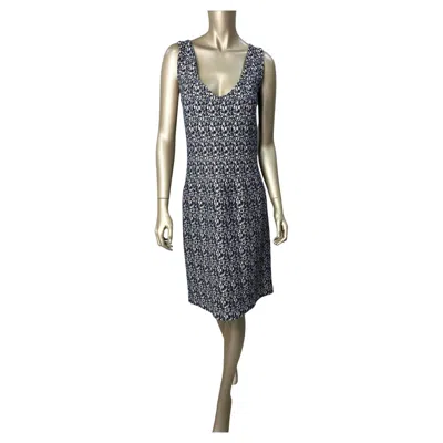 Pre-owned Prada Knit Midi Dress Sz.m In Gray