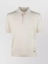 Prada Natural Silk T-shirts And Polos In White