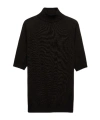 Prada Knitted Roll-neck Cashmere Top In Brown