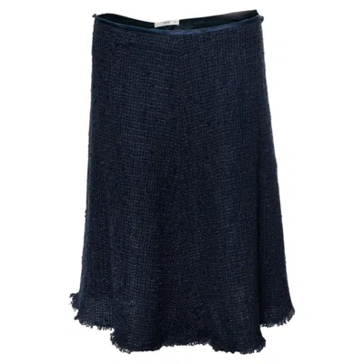 Pre-owned Prada , Knitted Skirt In Blue