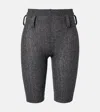 Prada Knitted Wool And Cashmere Shorts In Black