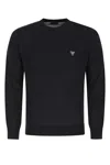 Prada Men's Wool Sweater With Logo In Black