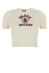 Prada Women Ivory Cashmere Sweater In White