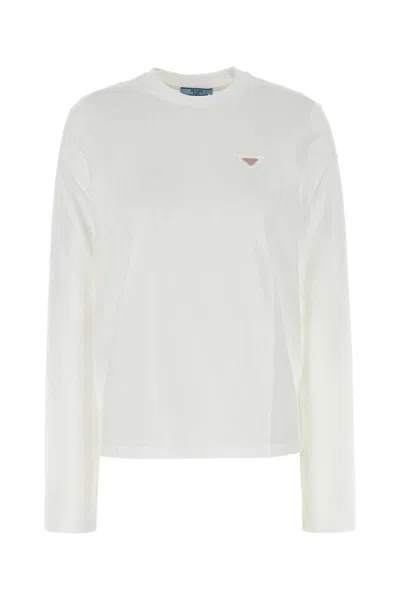 Prada White Cotton T-shirt