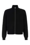 Prada Black Logo Patch Jacket In Black