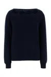 Prada Cotton Crew-neck Sweater In Blue