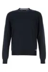 Prada Navy Blue Wool Blend Sweater In Blue