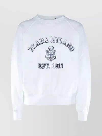 PRADA KNITWEAR CREW NECK RIBBED CUFFS HEM