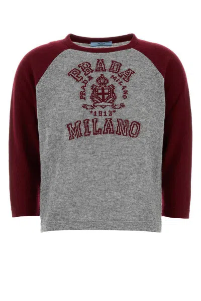 Prada Knitwear In Grey