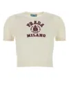 Prada Ivory Wool Sweater In Neutral