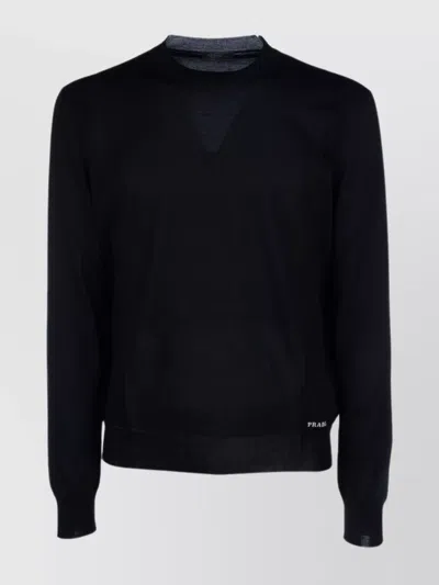 Prada Knitwear With Long Sleeves And Ribbed Cuffs