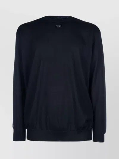 Prada Knitwear With Ribbed Cuffs And Hem