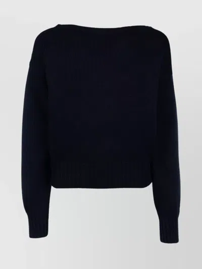 Prada Knitwear With Ribbed Cuffs And Hem