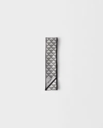 Prada Krawatte Aus Jacquard-seide In Multi