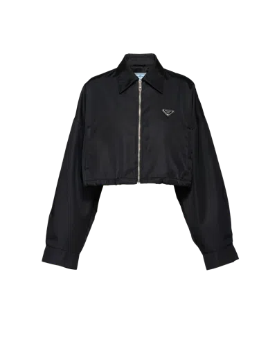 PRADA RE-NYLON CROPPED BLOUSON JACKET