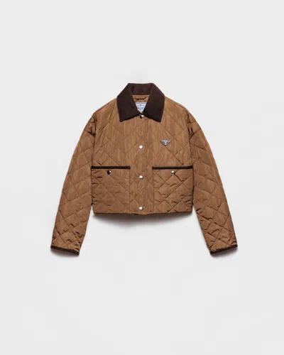 PRADA LIGHT RE-NYLON CROPPED JACKET