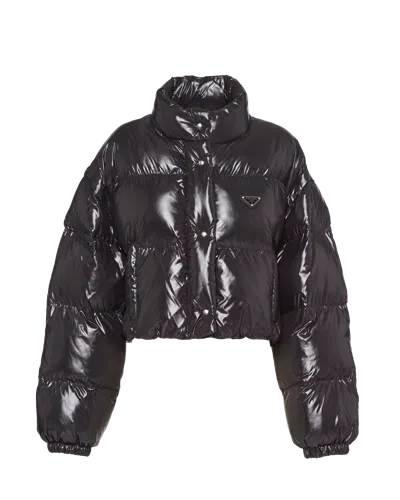 PRADA KURZE WANDELBARE DAUNENJACKE AUS RE-NYLON