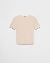 Prada Short-sleeved Stretch Fabric T-shirt