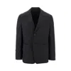 Prada L-blend Single-breasted Jacket In Black