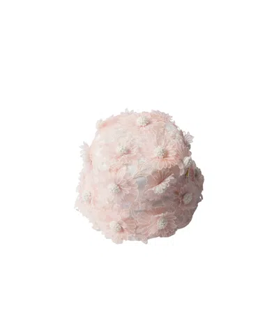 Prada Guipure-lace Bucket Hat In Alabasterrosa