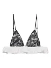 Prada Lace-panelling Top