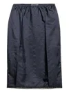Prada Lace-trimmed Pencil Skirt In Blue