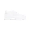 Prada Wavy Triangle Logo Low-top Sneakers In White