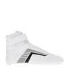 Prada Lace-up Chukka Boots In White
