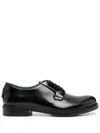 Prada Man Lace-up Shoes Black Size 6 Soft Leather In Black