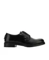 Prada Man Lace-up Shoes Black Size 6 Soft Leather In Black