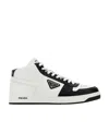 Prada Lace-up High-top Shoes In White