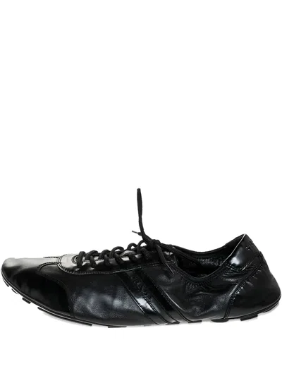 Pre-owned Prada Lace-up Leather Sneakers