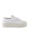 Prada Laced Canvas Sneaker In White